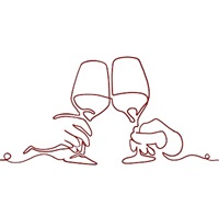 Weingläser skizziert Weingläser skizziert